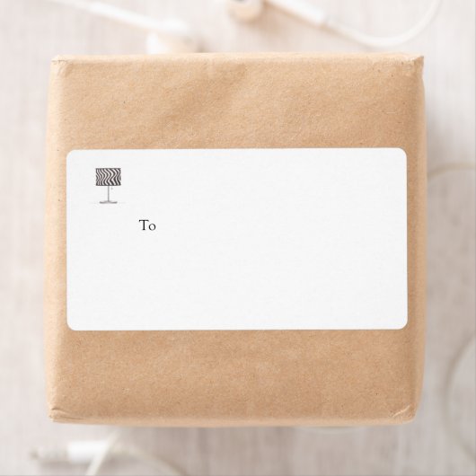 Zebra Stripe Interior Designer Verzendlabel (Insitu)