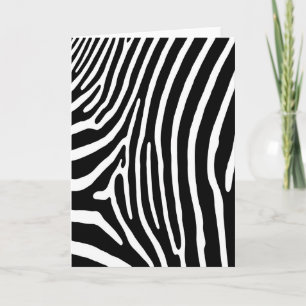 Zebra Stripe Kaart (zwart en wit)