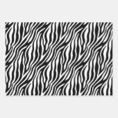 Zebra Stripe kerstcadeaus Inpakpapier Vel (Voorkant 3)