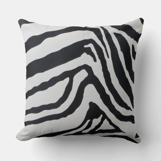 Zebra-stripe patroon kussen (Voorkant)