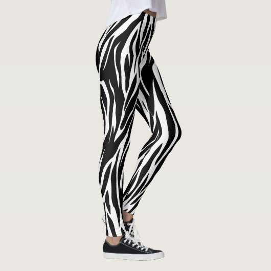 Zebra-stripe patroon leggings (Rechts)