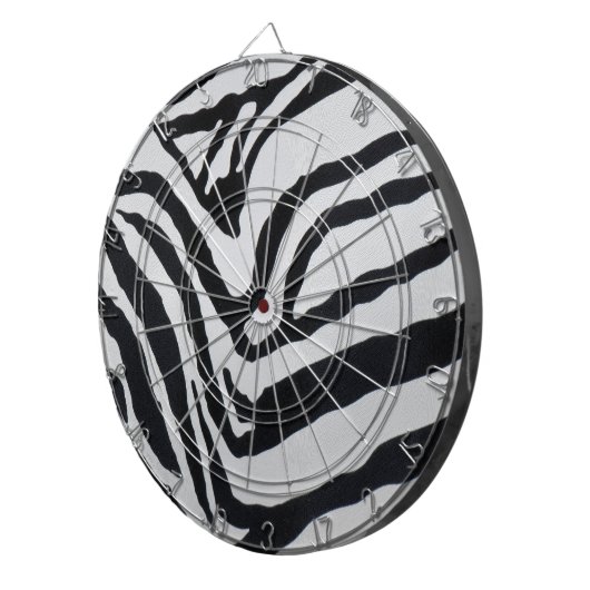 Zebra stripe pattern dartbord (Voorkant Rechts)