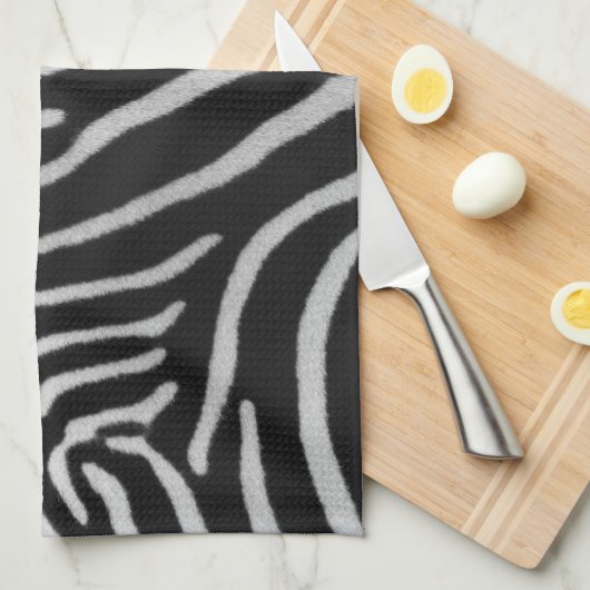 Zebra Stripe Pattern Kitchen Towel Theedoek (Quarter Fold)