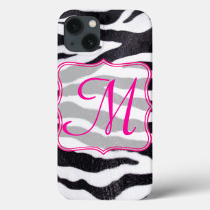 Zebra Stripe Poster de animal Coque ipad de monogr