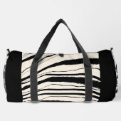 Zebra Stripe Print Athletic Gym Travel Carry On  Plunjezak (Achterkant)