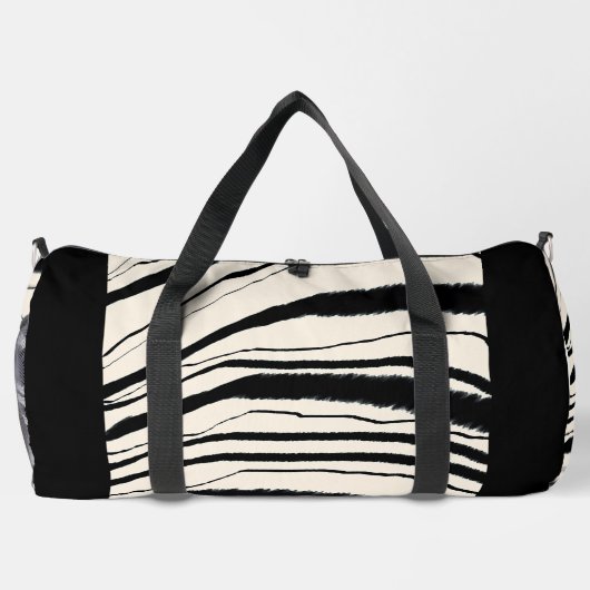 Zebra Stripe Print Athletic Gym Travel Carry On  Plunjezak (Achterkant)