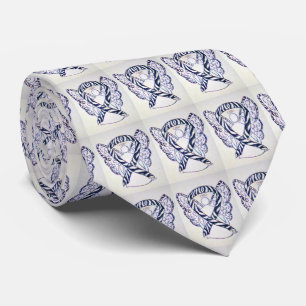 Zebra Stripe Sensibilisation Ruban Angel Cravate V