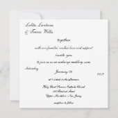 Zebra Stripe Wedding Uitnodiging (Achterkant)