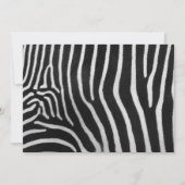 Zebra Striped Pattern Invitation Kaart (Voorkant)