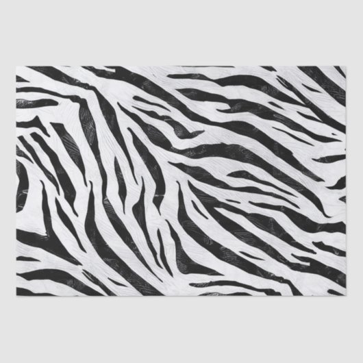 Zebra Stripes Animal Print Decoupage Tissue Paper Tissuepapier (Voorkant)