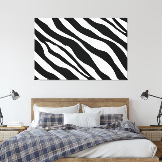 Zebra Stripes Art Moderne Toile (Insitu(Chambre))
