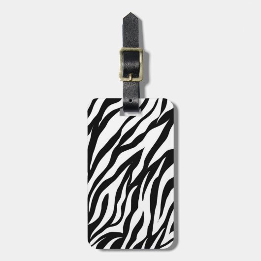 Zebra Stripes Bagagelabel (Voorkant verticaal)