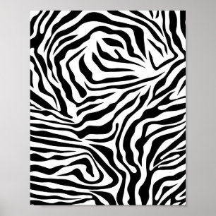 Zebra Stripes Black and White Wild Animal Print