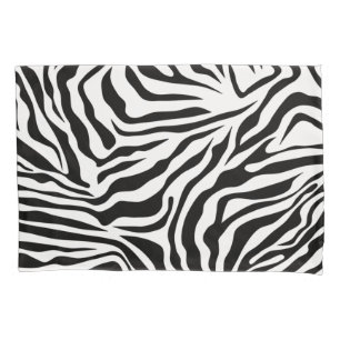 Zebra Stripes Black and White Wild Animal Print Kussensloop