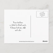 Zebra Stripes Black en Silver Dank je Briefkaart (Achterkant)