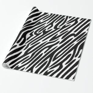 Zebra Stripes Classic Black and White Cadeaupapier