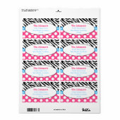 Zebra Stripes Etiket (Full Sheet)