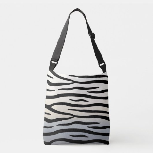 Zebra Stripes Exotic Animal Print Crossbody Tas (Voorkant)