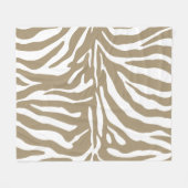 Zebra Stripes Fleece Deken (Voorkant (Horizontaal))