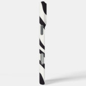 Zebra Stripes iPhone Case – Black & White Pattern (Achterkant / Rechts)