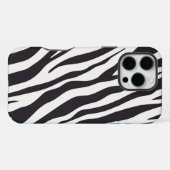 Zebra Stripes iPhone Case – Black & White Pattern iPhone Hoesje (Achterkant horizontaal)