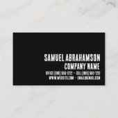 Zebra Stripes Kawaii Premier Visitekaartje (Achterkant)