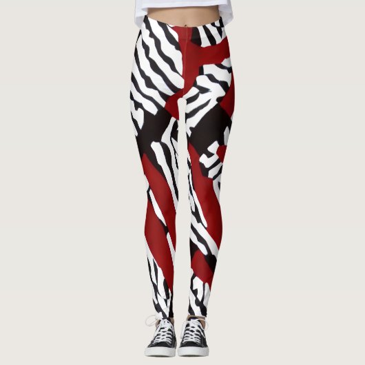 Zebra Stripes Leggings (Voorkant)