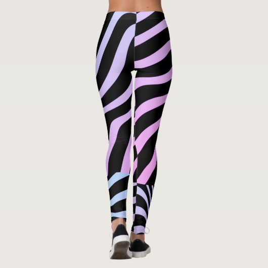 Zebra Stripes - Leggings pour femmes Zebra 3D (Dos)