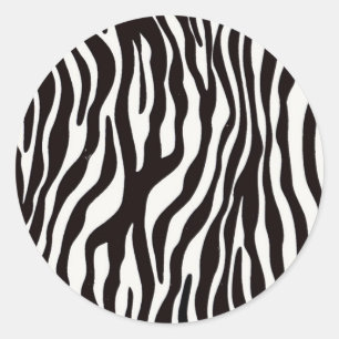 Zebra Stripes Mix & Match Collectables - Ronde Sticker