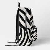 Zebra Stripes Moderne Print Bedrukte Rugzak (Links)