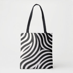 Zebra Stripes Moderne Print Draagtas