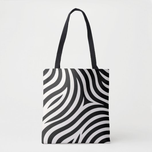 Zebra Stripes Moderne Print Draagtas (Voorkant)