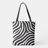 Zebra Stripes Moderne Print Draagtas (Achterkant)