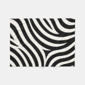 Zebra Stripes Moderne Print Fleece Deken (Voorkant (Horizontaal))
