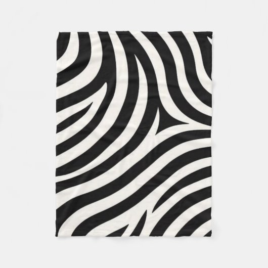 Zebra Stripes Moderne Print Fleece Deken (Voorkant)