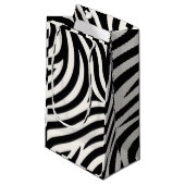 Zebra Stripes Moderne Print Klein Cadeauzakje (Voorkant Gekanteld)