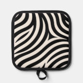 Zebra Stripes Moderne Print Pannenlap (Voorkant)