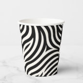 Zebra Stripes Moderne Print Papieren Bekers (Voorkant)