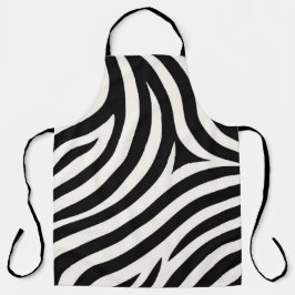 Zebra Stripes Moderne Print Schort