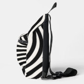 Zebra Stripes Moderne Print Sling Bag (Rechts)