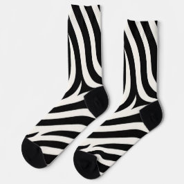Zebra Stripes Moderne Print Sokken
