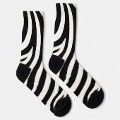 Zebra Stripes Moderne Print Sokken (Rechts)