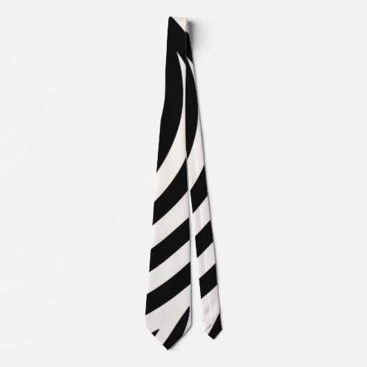 Zebra Stripes Moderne Print Stropdas (Voorkant)
