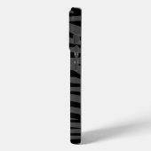 Zebra Stripes op donkergrijs Case-Mate iPhone Case (Achterkant / Links)