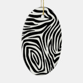 Zebra Stripes Pattern Keramisch Ornament (Rechts)