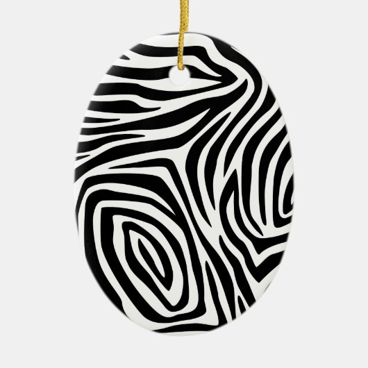Zebra Stripes Pattern Keramisch Ornament (Voorkant)