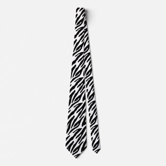 Zebra Stripes Pattern Stropdas (Voorkant)