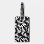 Zebra Stripes Pattern Thunder_Cove Bagagelabel (Achterkant verticaal)