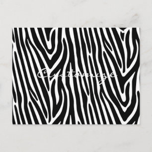 Zebra Stripes Pattern Thunder_Cove Briefkaart