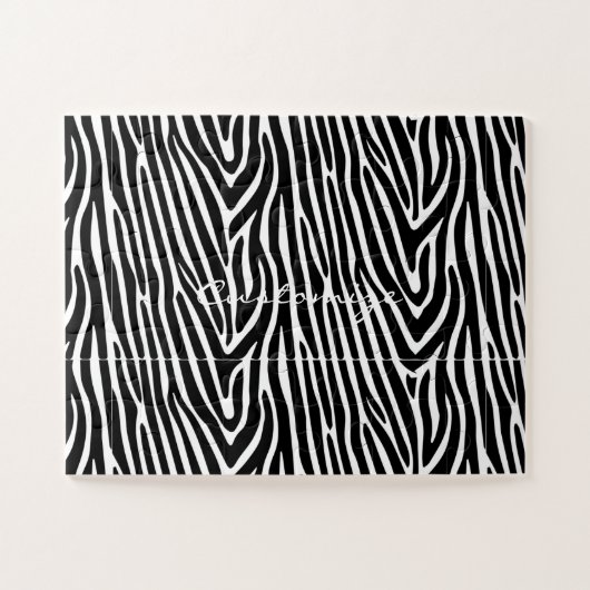 Zebra Stripes Pattern Thunder_Cove Legpuzzel (Horizontaal)
